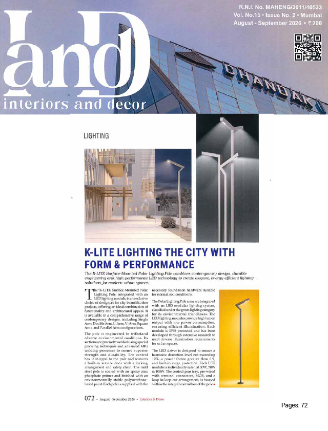 	land interiors and decor - August - September - 2026
